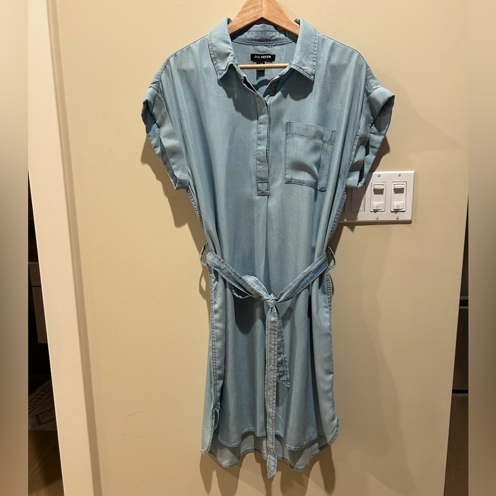 EUC size Large Joe Fresh modal denim dress